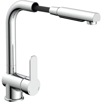 Schütte Spültischarmatur Mit Herausziehbarem Auslauf London Chrom 4 Schütte Spültischarmatur Mit Herausziehbarem Auslauf London Chrom – Bild 2