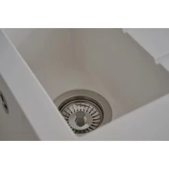 Respekta Einbauspüle Mineralite Houston 100 Cm X 50 Cm Weiß -Küchenwerkzeug – los geht’s! 793 4384 HOUSTON100X50W 05