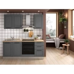 Marinelli Cucine Küchenzeile Liliane 195 Cm Anthrazit-Eiche Hell 12 Marinelli Cucine Küchenzeile Liliane 195 Cm Anthrazit-Eiche Hell -Küchenwerkzeug – los geht’s! 806891866394 2675 1
