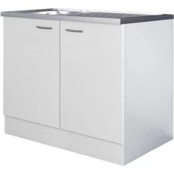 Flex-Well Classic Komplettspüle 100 X 60 Cm Wito Weiß Mit Auflagespüle