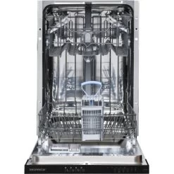 Respekta Einbaugeschirrspüler GSP45VV 45 Cm Schwarz Vollintegriert