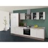 Flex-Well Exclusiv Küchenzeile Eico 300 Cm Magnolienweiß-Tennessee Eiche