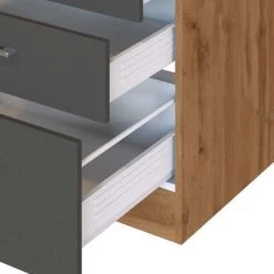 Held Möbel Küchenzeile Sorrento 210/ 270 Cm Anthrazit-Wotaneiche Winkel -Küchenwerkzeug – los geht’s! 853414 11016600 15