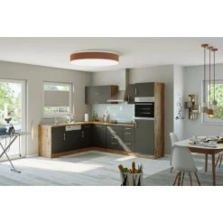 Held Möbel Küchenzeile Sorrento 210/ 270 Cm Anthrazit-Wotaneiche Winkel -Küchenwerkzeug – los geht’s! 853414 11016600 8