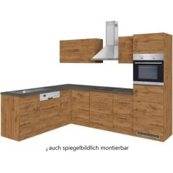 Held Möbel Küchenzeile Sorrento 210/ 270 Cm Wotaneiche Winkel -Küchenwerkzeug – los geht’s! 853419 11016600 2