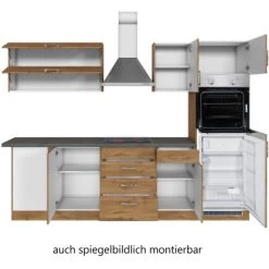 Held Möbel Küchenzeile Sorrento 210/ 270 Cm Wotaneiche Winkel -Küchenwerkzeug – los geht’s! 853419 11016600 3