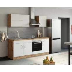 Held Möbel Hängeschrank Sorrento BxHxT 50 Cm X 57 Cm X 34 Cm Weiß-Wotaneiche -Küchenwerkzeug – los geht’s! 853739 11016600 11