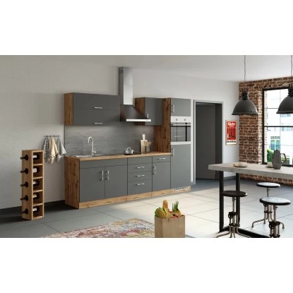 Held Möbel Klapphängeschrank Sorrento BxHxT 100x57x34 Cm Anthrazit-Wotaneiche 13 Held Möbel Klapphängeschrank Sorrento BxHxT 100x57x34 Cm Anthrazit-Wotaneiche – Bild 11