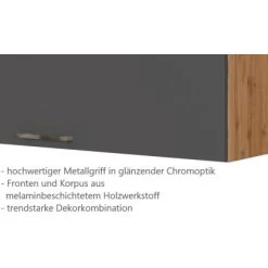 Held Möbel Klapphängeschrank Sorrento B110 X H57 X T34 Cm Anthrazit-Wotaneiche -Küchenwerkzeug – los geht’s! 853750 11016600 5