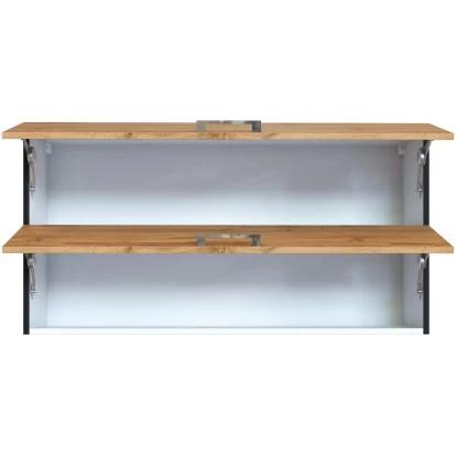Held Möbel Klapphängeschrank Sorrento BxHxT 110 X 57 X 34 Cm Wotaneiche-Grafit 5 Held Möbel Klapphängeschrank Sorrento BxHxT 110 X 57 X 34 Cm Wotaneiche-Grafit – Bild 3