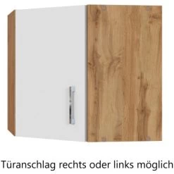 Held Möbel Eckhängeschrank Sorrento BxHxT 60 Cm X 57 Cm X 60 Cm Weiß-Wotaneiche -Küchenwerkzeug – los geht’s! 853755 11016600 2