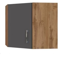 Held Möbel Eckhängeschrank Sorrento BxHxT 60 X 57 X 60 Cm Anthrazit-Wotaneiche -Küchenwerkzeug – los geht’s! 853756 11016600 2