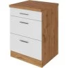 Held Möbel Auszugsschrank Sorrento 50 X 85 X 60 Cm Schubk. 2 Ausz. Weiß-Wotanei.