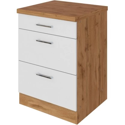 Held Möbel Auszugsschrank Sorrento 50 X 85 X 60 Cm Schubk. 2 Ausz. Weiß-Wotanei. 2 Held Möbel Auszugsschrank Sorrento 50 X 85 X 60 Cm Schubk. 2 Ausz. Weiß-Wotanei.