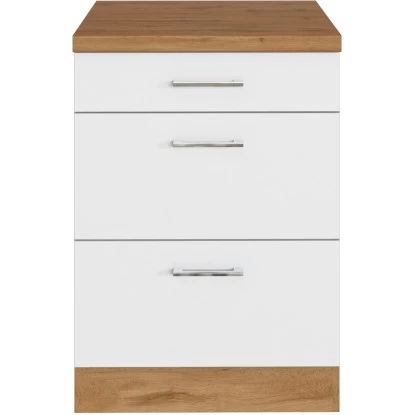 Held Möbel Auszugsschrank Sorrento 50 X 85 X 60 Cm Schubk. 2 Ausz. Weiß-Wotanei. 3 Held Möbel Auszugsschrank Sorrento 50 X 85 X 60 Cm Schubk. 2 Ausz. Weiß-Wotanei. – Bild 2