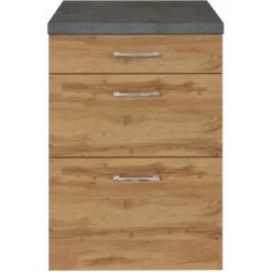 Held Möbel Auszugsschrank Sorrento 50 X 85 X 60 Cm 1 Schubk. 2 Ausz. Wotaneiche -Küchenwerkzeug – los geht’s! 853782 11016600 2