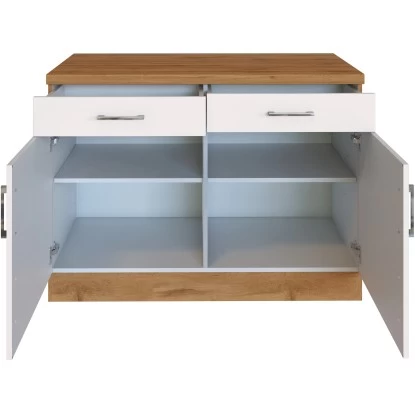 Held Möbel Unterschrank Sorrento 100x85x60 Cm 2 Schub. 1 EL-B. Weiß-Wotan. 5 Held Möbel Unterschrank Sorrento 100x85x60 Cm 2 Schub. 1 EL-B. Weiß-Wotan. – Bild 3