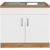 Held Möbel Spülenschrank Sorrento BxHxT 100x85x60 Cm 2 Türen Weiß-Wotaneiche 2 Held Möbel Spülenschrank Sorrento BxHxT 100x85x60 Cm 2 Türen Weiß-Wotaneiche -Küchenwerkzeug – los geht’s! 853804 11016600 1