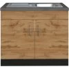Held Möbel Spülenschrank Sorrento B100 X H85 X T60 Cm 2 Türen Wotaneiche-Grafit 1 Held Möbel Spülenschrank Sorrento B100 X H85 X T60 Cm 2 Türen Wotaneiche-Grafit -Küchenwerkzeug – los geht’s! 853821 11016600 1