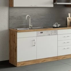 Held Möbel Spülzentrum Sorrento 110 X 85 X 60 Cm Tür Blende Sockel Weiß-W.eiche 26 Held Möbel Spülzentrum Sorrento 110 X 85 X 60 Cm Tür Blende Sockel Weiß-W.eiche -Küchenwerkzeug – los geht’s! 853828 11016600 9