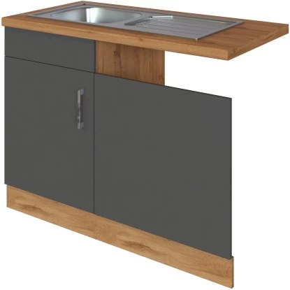 Held Möbel Spülzentrum Sorrento 110 X 85 X 60 Cm Tür Blende Sockel Anth.-W.eiche 4 Held Möbel Spülzentrum Sorrento 110 X 85 X 60 Cm Tür Blende Sockel Anth.-W.eiche – Bild 2