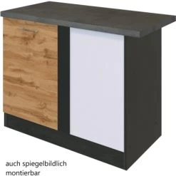 Held Möbel Eckunterschrank Sorrento 110 X 85 X 60 Cm Tür + EL-B. Wotan.-Grafit -Küchenwerkzeug – los geht’s! 853846 11016600 2
