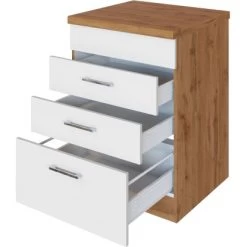 Held Möbel Kochfeldumbauschrank Sorrento 60 X 85 X 60 Cm 2 SK 1 AZ Weiß-Wotan. -Küchenwerkzeug – los geht’s! 853847 11016600 3