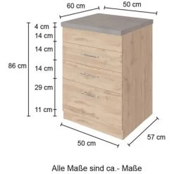 Held Möbel Kochfeldumbauschrank Sorrento 60 X 85 X 60 Cm 2 SK 1 AZ Anthr.-Wotan. 17 Held Möbel Kochfeldumbauschrank Sorrento 60 X 85 X 60 Cm 2 SK 1 AZ Anthr.-Wotan. -Küchenwerkzeug – los geht’s! 853848 11016600 4