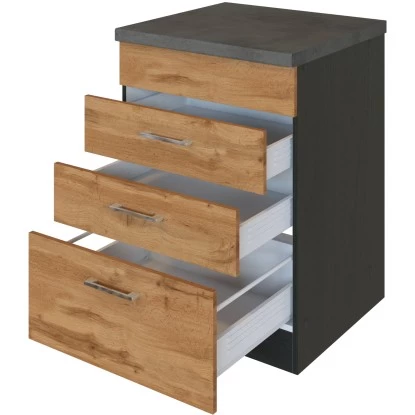 Held Möbel Kochfeldumbauschrank Sorrento 60 X 85 X 60 Cm 2 SK 1 AZ Wotan.-Graf. 5 Held Möbel Kochfeldumbauschrank Sorrento 60 X 85 X 60 Cm 2 SK 1 AZ Wotan.-Graf. – Bild 3