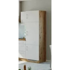 Held Möbel Kühlschrankumbau Sorrento B60 X H200 X T60 Cm Nische Weiß-Wotaneiche -Küchenwerkzeug – los geht’s! 853852 11016600 9