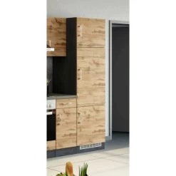 Held Möbel Kühlschrankumbau Sorrento B60x H200x T60 Cm Nische Wotaneiche-Grafit -Küchenwerkzeug – los geht’s! 853862 11016600 7
