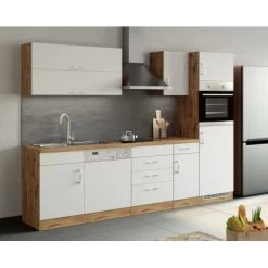 Held Möbel Ofen-Kühlschrankumbau Sorrento B60 X H200 X T60 Cm Weiß-Wotaneiche -Küchenwerkzeug – los geht’s! 853869 11016600 10