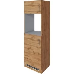 Held Möbel Ofen-Kühlschrankumbau Sorrento 60 X 200 X 60 Cm KS-Nische Wotaneiche