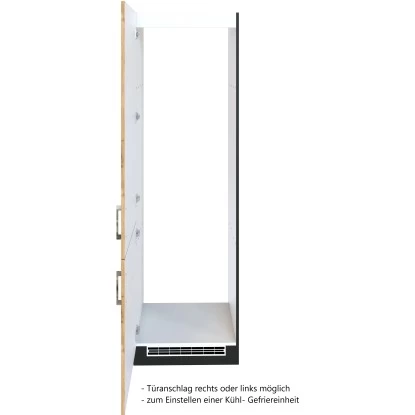 Held Möbel Kühl-Gefrierschrankumbau Sorrento B60x H200x T60 Cm Wotanei.-Grafit 5 Held Möbel Kühl-Gefrierschrankumbau Sorrento B60x H200x T60 Cm Wotanei.-Grafit – Bild 3