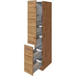 Held Möbel Apothekerschrank Sorrento 30x 200x 60 Cm 2 Ausz. 5 Fächer Wotaneiche -Küchenwerkzeug – los geht’s! 853931 11016600 3