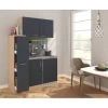 Respekta Miniküche 130 Cm Grau-Eiche Sägerau Nachbildung -Küchenwerkzeug – los geht’s! 85429 4384 MKO130ESGOSS 01