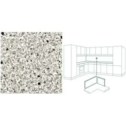 Küchenrückwand 296 Cm X 58,5 Cm Stein Weiß-Schwarz Steindekor (ST 21) 9 Küchenrückwand 296 Cm X 58,5 Cm Stein Weiß-Schwarz Steindekor (ST 21) -Küchenwerkzeug – los geht’s! 854818 picture 1