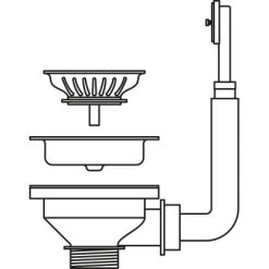 Pyramis Siebkorbventil Für 1-Becken Spülen 92 Mm