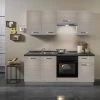 Marinelli Cucine Küchenzeile Bea 195 Cm Holzoptik - Weiß -Küchenwerkzeug – los geht’s! 8783516 2657 2