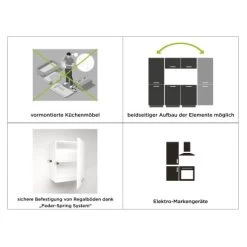 Marinelli Cucine Küchenzeile Bea 195 Cm Holzoptik - Weiß -Küchenwerkzeug – los geht’s! 8783516 2657 Bozza7