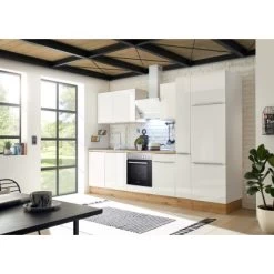 Respekta Küchenzeile Marleen 310 Cm Artisan-Eiche Weiß