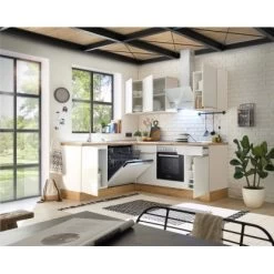 Respekta Küchenzeile Marleen 220 Cm Artisan-Eiche Weiß Winkel -Küchenwerkzeug – los geht’s! 980034 4384 3