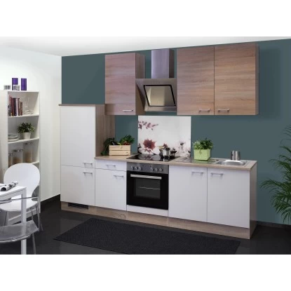 Flex-Well Classic Küchenzeile Florida 270 Cm Sonoma Eiche-Weiß-Sonoma Eiche 3 Flex-Well Classic Küchenzeile Florida 270 Cm Sonoma Eiche-Weiß-Sonoma Eiche