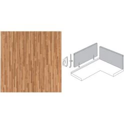 Küchenrückwand 296 Cm X 58,5 Cm Feinstab Butcherblock Dunkel (WS673) -Küchenwerkzeug – los geht’s! 994432 3526 3 picture 2