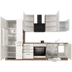 Flex-Well Exclusiv Küchenzeile Vintea 310 Cm Magnolia Matt - Lancelot Oak -Küchenwerkzeug – los geht’s! AvilaG3102604013Studioopen