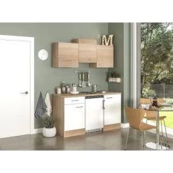 Flex-Well Classic Singleküche Florida 150 Cm Weiß - Sonoma Eiche -Küchenwerkzeug – los geht’s! G1501001000SamoaPerspDeko