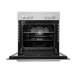 Respekta Küchenzeile KB270ENWPC 270 Cm Weiß Eiche Natura Nachbildung -Küchenwerkzeug – los geht’s! HS200026 frontal geoeffnet