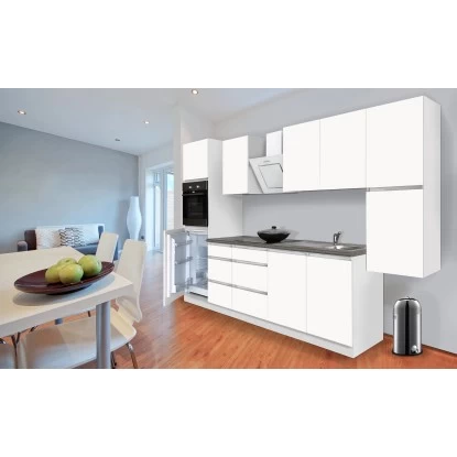 Respekta Küchenzeile GLRP320HWWM Grifflos 320 Cm Weiß Matt 16 Respekta Küchenzeile GLRP320HWWM Grifflos 320 Cm Weiß Matt – Bild 14