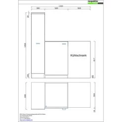 Respekta Miniküche 130 Cm Grau-Eiche Sägerau Nachbildung -Küchenwerkzeug – los geht’s! Zeichnung MKO130ESGOSS 05
