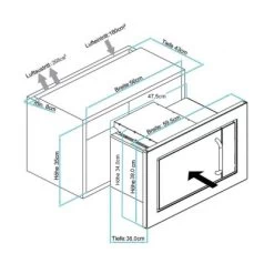 Respekta Einbau-Mikrowelle MW 800 Edelstahl Mit Grill-Funktion 800 W -Küchenwerkzeug – los geht’s! a einbaumikrowelle mw800 3